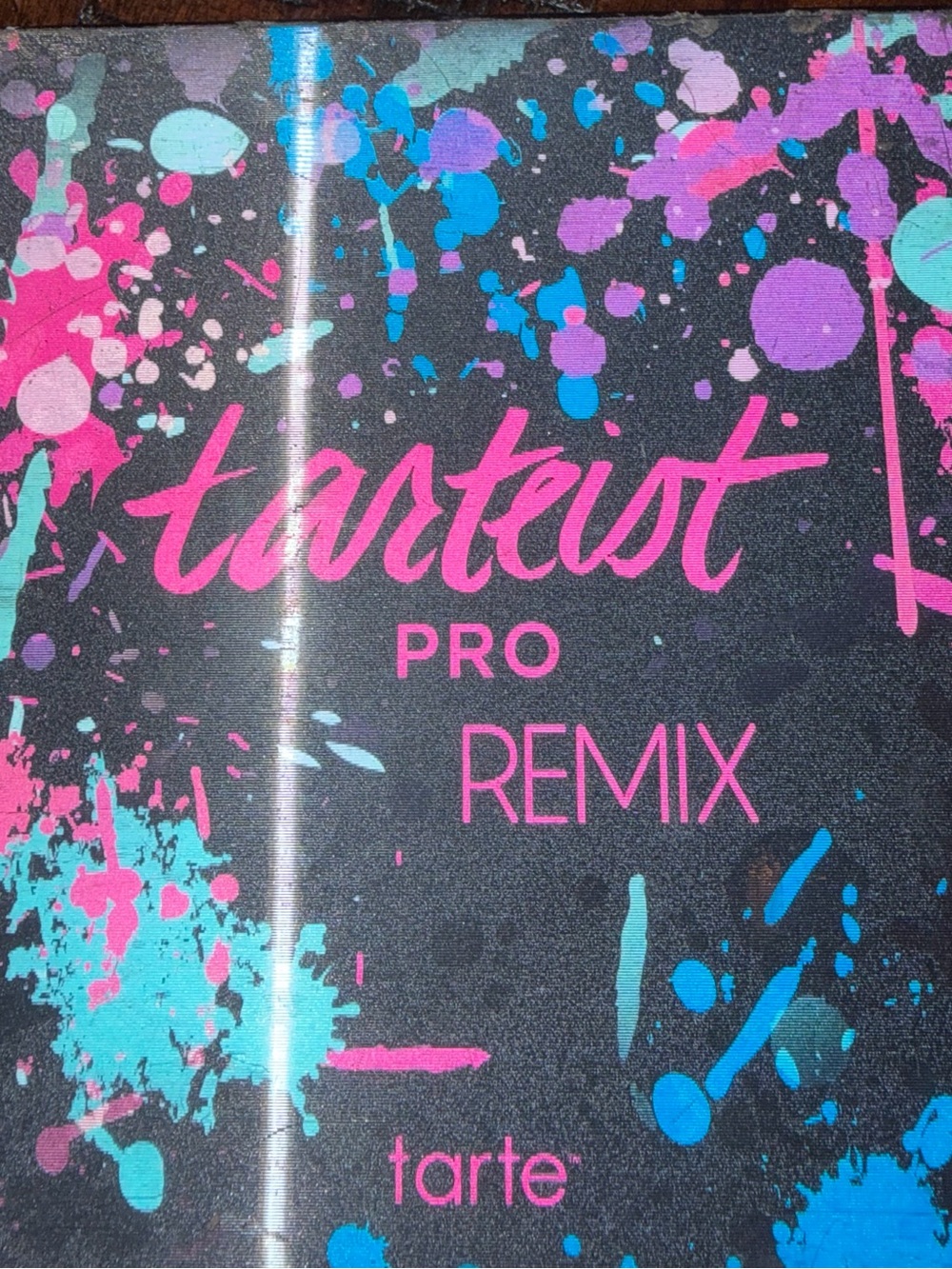 tarte PRO Remix Palette – Black with Pink, Teal & Blue Splatter